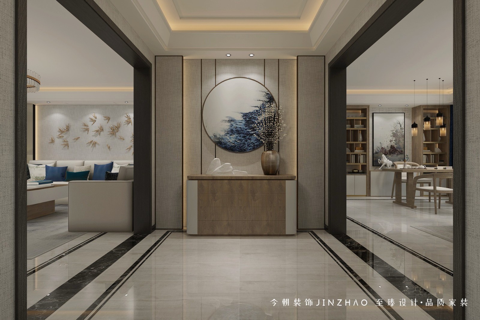 榮盛華府現(xiàn)代簡約風格玄關(guān)裝修效果圖